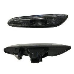 Πλαϊνά Φλας Φτερού Για Bmw 1 E81 / E82 / E87 / E88 / 3 E90 / E91 / E92 / E93 / X1 E84 Black/Smoke 2 Τεμάχια