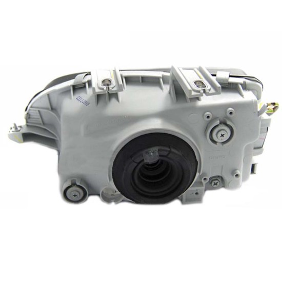 Μπροστινά Φανάρια Set Για Honda Civic 91-95 2D/3D Μαύρα Clear H4 Manual Depo