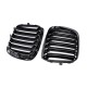 Καρδιές Μάσκας Για Bmw X1 E84 09-14 M4 Look Με Διπλή Γρίλια Μαύρο Γυαλιστερό 2 Τεμάχια