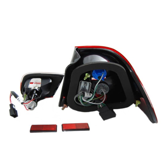 Πισινά Φανάρια Set Για Bmw 3 E46 Coupe 99-03 Κόκκινο/Crystal Sonar