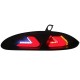 Πισινά Φανάρια Set Για Seat Leon 1P 05-09 Pre-Facelift Led Bar CarDNA Μάυρο/Φιμέ LH Group