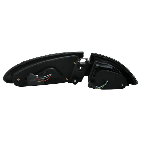 Πισινά Φανάρια Set Για Seat Leon 1P 05-09 Pre-Facelift Led Bar CarDNA Μάυρο/Φιμέ LH Group
