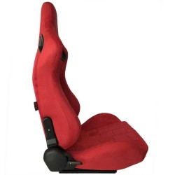 Καθίσματα Bucket R8 Suede Alcantara Κόκκινο Ζευγάρι 2 Τεμαχίων Καθίσματα Bucket R8 Suede Alcantara Κόκκινο Ζευγάρι 2 Τεμαχίων