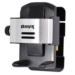 Θήκη Κινητού Αεραγωγού Onyx Μαύρη/Ασημί 11508