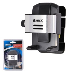 Θήκη Κινητού Αεραγωγού Onyx Μαύρη/Ασημί 11508 Θήκη Κινητού Αεραγωγού Onyx Μαύρη/Ασημί 11508