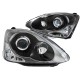 Μπροστινά Φανάρια Set Για Honda Civic 01-06 Hatchback Projectors Type-R Look Μαύρα H1/HB3 Manual Depo