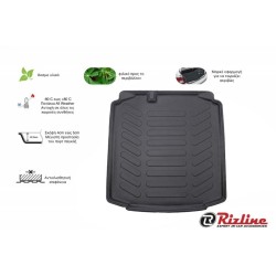 Πατάκι Πορτ-Παγκάζ 3D Σκαφάκι Από Λάστιχο TPE Για Skoda Rapid Sedan 2013- Μαύρο Rizline Πατάκι Πορτ-Παγκάζ 3D Σκαφάκι Από Λάστιχο TPE Για Skoda Rapid Sedan 2013- Μαύρο Rizline