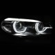 Μπροστινά Φανάρια Set Για Bmw X5 E70 07-10 3D LED Angel Eyes Μαύρα Xenon AFS D1S Με Μοτέρ Sonar