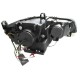 Μπροστινά Φανάρια Set Για Bmw X5 E70 07-10 3D LED Angel Eyes Μαύρα Xenon AFS D1S Με Μοτέρ Sonar