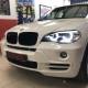 Μπροστινά Φανάρια Set Για Bmw X5 E70 07-10 3D LED Angel Eyes Μαύρα Xenon AFS D1S Με Μοτέρ Sonar