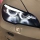 Μπροστινά Φανάρια Set Για Bmw X5 E70 07-10 3D LED Angel Eyes Μαύρα Xenon AFS D1S Με Μοτέρ Sonar