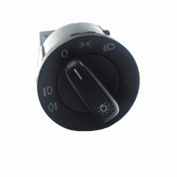 Διακόπτης Φώτων Για VW Golf IV / Up 12-16  / Polo 02-14 / Transporter 03-15 / Amarok 10-16 / Audi TT 98-06 Μαύρο Με Χρώμιο 17 Pin