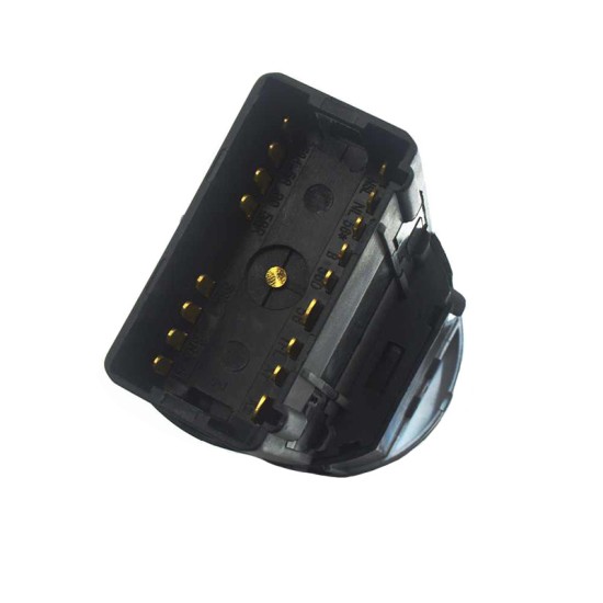 Διακόπτης Φώτων Για VW Golf IV / Up 12-16  / Polo 02-14 / Transporter 03-15 / Amarok 10-16 / Audi TT 98-06 Μαύρο Με Χρώμιο 17 Pin