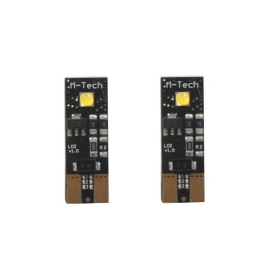 Λάμπες Led T10 12volt 2 Smd Led Canbus Λευκές M-Tech LB802W 2 Τεμάχια