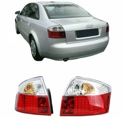 Πισινά Φανάρια Set Για Audi A4 B6 00-04 Led Κόκκινο/Crystal Depo Πισινά Φανάρια Set Για Audi A4 B6 00-04 Led Κόκκινο/Crystal Depo