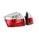 Πισινά Φανάρια Set Για Audi A4 B6 00-04 Led Κόκκινο/Crystal Depo