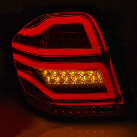 Πισινά Φανάρια Set Για Mercedes-Benz ML W164 05-08 Full Led Bar Φιμέ JunYan