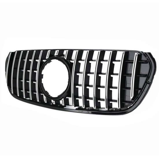 Μάσκα Για Mercedes-Benz X-Class W470 18+ GT Amg Panamericana Look Μαύρο/Χρώμιο 1 Τεμάχιο