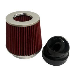 Φιλτροχοάνη Αυτοκινήτου Διπλής Ροής Universal Φ100mm Με 5 Αντάπτορες Φ60/65/70/80/90mm Κόκκινη Φιλτροχοάνη Αυτοκινήτου Διπλής Ροής Universal Φ100mm Με 5 Αντάπτορες Φ60/65/70/80/90mm Κόκκινη