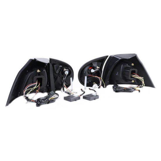 Πισινά Φανάρια Set Για Vw Golf V (5) 03-08 Led Urban Style Μαύρα Winjet