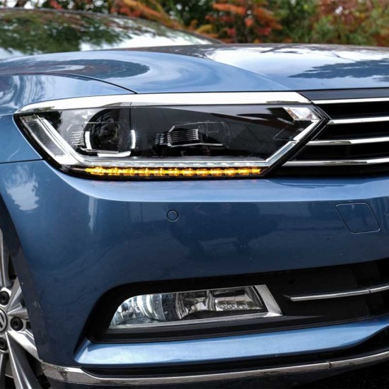 Μπροστινά Φανάρια Set Για Vw Passat B8 15+ DRL Led Matrix & Led Signal Dynamic R-Line Look Full Led Με Μοτέρ Carner