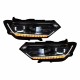 Μπροστινά Φανάρια Set Για Vw Passat B8 15+ DRL Led Matrix & Led Signal Dynamic R-Line Look Full Led Με Μοτέρ Carner
