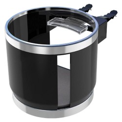 Ποτηροθήκη Αεραγωγού Στρόγγυλη Μαύρη 22526