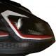 Μπροστινά Φανάρια Set Για Vw Golf VII (7) 12-17  Look 7.5 GTI Μαύρα/ Κόκκινη Γραμμή H7 Με Μοτέρ Carner