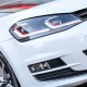 Μπροστινά Φανάρια Set Για Vw Golf VII (7) 12-17  Look 7.5 GTI Μαύρα/ Κόκκινη Γραμμή H7 Με Μοτέρ Carner