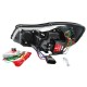 Μπροστινά Φανάρια Set Για Skoda Octavia 1Z 09-12 TRU DRL Μαύρα H7/H1 Με Μοτέρ Sonar