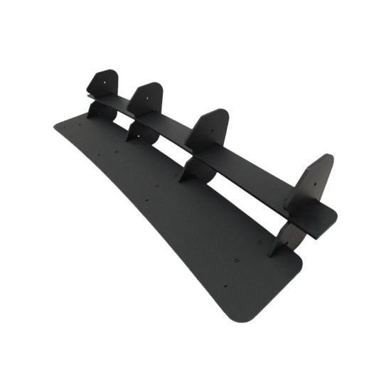 Diffuser Πίσω Προφυλακτήρα Για VW Golf VII (7.5) 17-20 Facelift Για R Έκδοση Μαύρο Ματ 4 Bars Από Abs Πλαστικό 1 Τεμάχιο