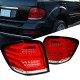 Πισινά Φανάρια Set Για Mercedes-Benz ML W164 09-11 Full Led Bar Κόκκινο/Crystal JunYan