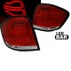 Πισινά Φανάρια Set Για Mercedes-Benz ML W164 09-11 Full Led Bar Κόκκινο/Crystal JunYan