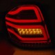 Πισινά Φανάρια Set Για Mercedes-Benz ML W164 09-11 Full Led Bar Κόκκινο/Crystal JunYan