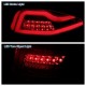 Πισινά Φανάρια Set Για Mercedes-Benz ML W164 09-11 Full Led Bar Κόκκινο/Crystal JunYan