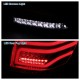 Πισινά Φανάρια Set Για Mercedes-Benz ML W164 09-11 Full Led Bar Κόκκινο/Crystal JunYan