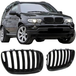 Καρδιές Μάσκας Για Bmw X5 E53 04-07 Μαύρο Γυαλιστερό 2 Τεμάχια Καρδιές Μάσκας Για Bmw X5 E53 04-07 Μαύρο Γυαλιστερό 2 Τεμάχια