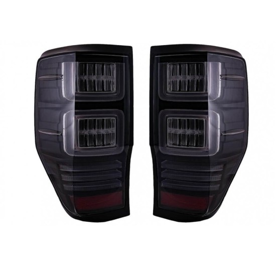 Πισινά Φανάρια Set Για Ford Ranger 12-18 Led Bar Dynamic Μαύρα Full Led VLand