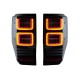 Πισινά Φανάρια Set Για Ford Ranger 12-18 Led Bar Dynamic Μαύρα Full Led VLand