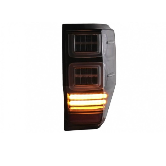 Πισινά Φανάρια Set Για Ford Ranger 12-18 Led Bar Dynamic Μαύρα Full Led VLand