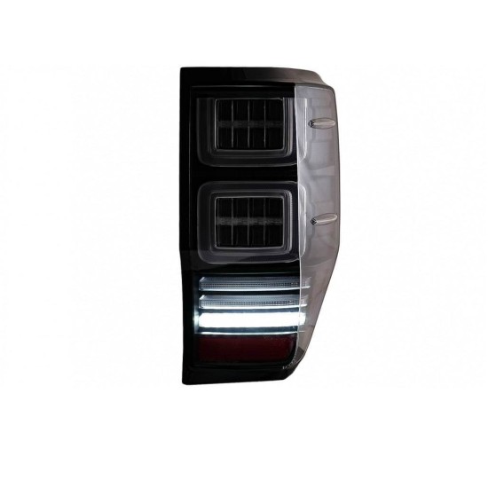 Πισινά Φανάρια Set Για Ford Ranger 12-18 Led Bar Dynamic Μαύρα Full Led VLand