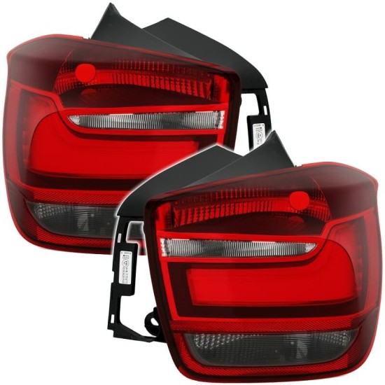 Πισινά Φανάρια Set Για Bmw 1 F20/F21 10-15 Led Κόκκινο/ Crystal Depo