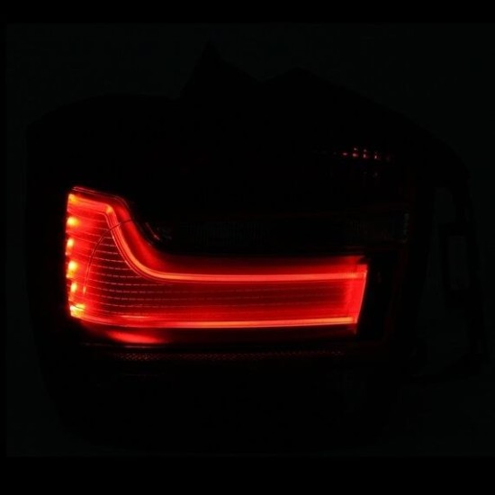 Πισινά Φανάρια Set Για Bmw 1 F20/F21 10-15 Led Κόκκινο/ Crystal Depo