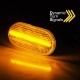 Πλαϊνά Φλας Φτερού Για Smart / Renault / Nissan / Opel / Dacia Led Dynamic White 2 Τεμάχια