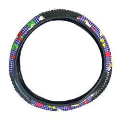 Κάλυμμα Τιμονιού Αυτοκινήτου Δερματίνη Παραστάσεις Μπλε Medium 38cm Κάλυμμα Τιμονιού Αυτοκινήτου Δερματίνη Παραστάσεις Μπλε Medium 38cm