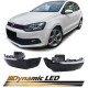 Φλας Καθρέπτη Για Vw Polo 6R 6C 09-17 Dynamic Led Canbus Λευκό 2 Τεμάχια