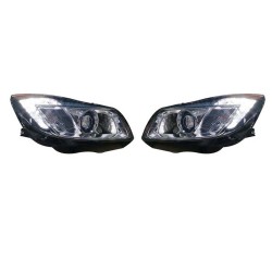 Μπροστινά Φανάρια Set Για Opel Insignia 08-12 TRU DRL Μαύρα H7 Carner Μπροστινά Φανάρια Set Για Opel Insignia 08-12 TRU DRL Μαύρα H7 Carner