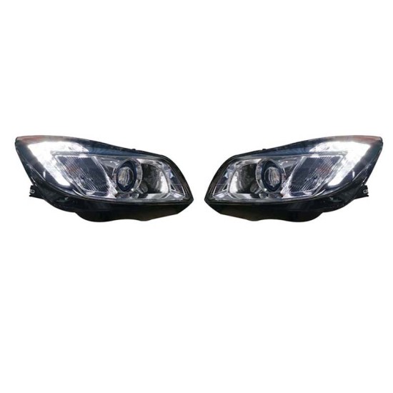 Μπροστινά Φανάρια Set Για Opel Insignia 08-12 TRU DRL Μαύρα H7 Carner