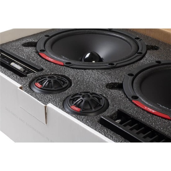 Ηχεία Αυτοκινήτου Vibe Slick 6SQC-V9 Διαιρούμενα 6.5''/16.5cm 300w Peak 100w RMS 2 Δρόμων Set 6 Τεμάχια