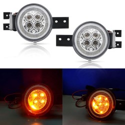 Μπροστινά Φλας Για Mini Cooper R50 / R53 / R52 01-06 Με Φώτα Θέσης Led White 2 Τεμάχια Μπροστινά Φλας Για Mini Cooper R50 / R53 / R52 01-06 Με Φώτα Θέσης Led White 2 Τεμάχια